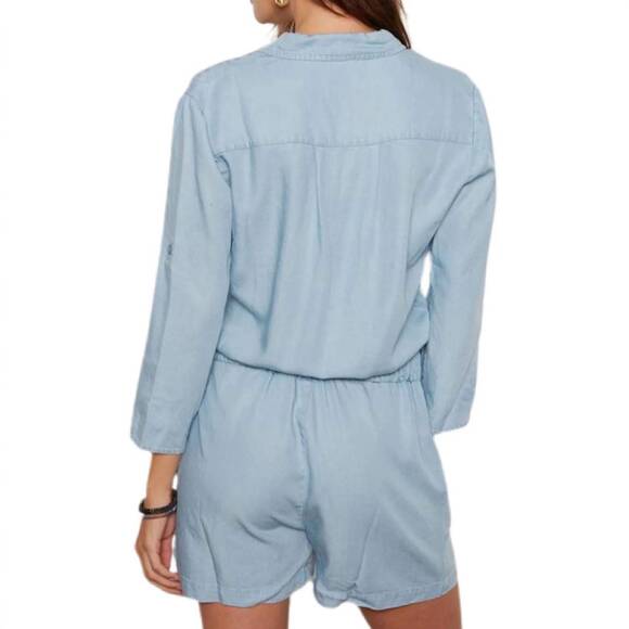 NEW TART COLLECTIONS dale romper in light wash - Picture 4 of 4